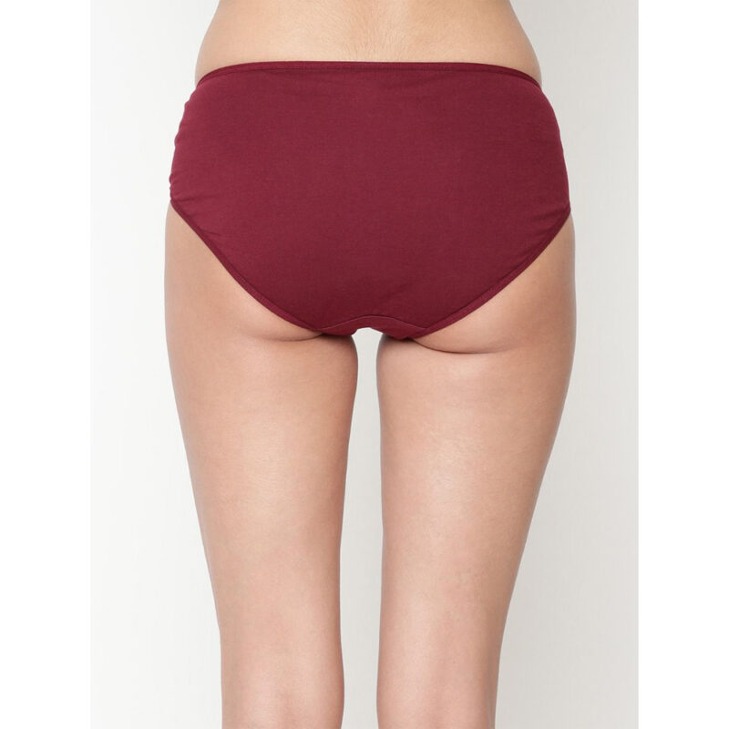 Comfy  Snazzy Way Women's Best Fitting Plus Size Maroon Cotton Panties(Pkt of 2) - Image 4