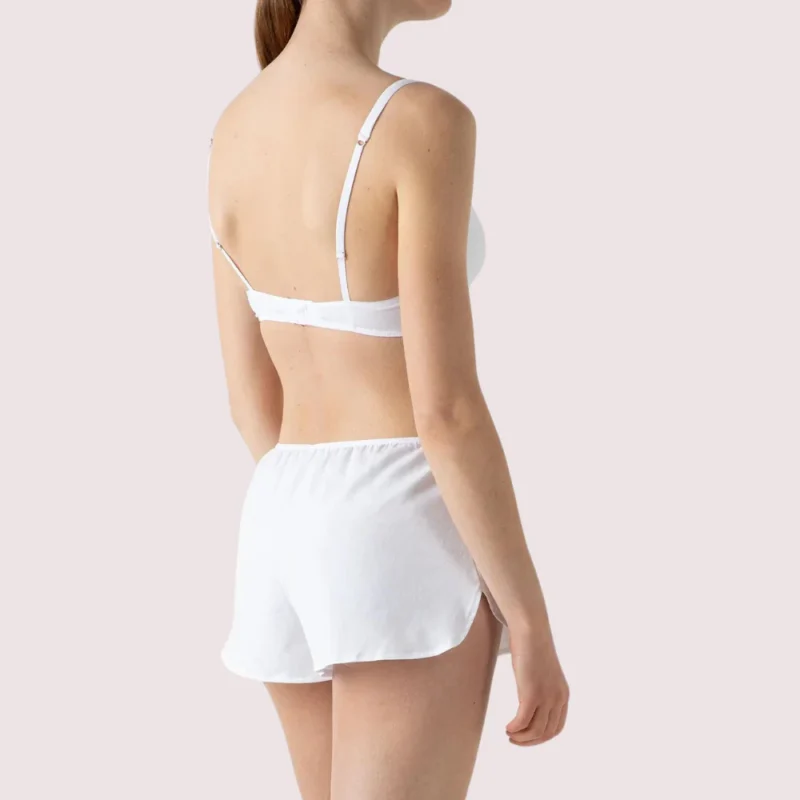 White 100% Organic Cotton French Knickers - Image 3