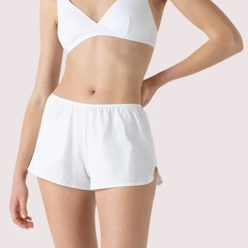 White 100% Organic Cotton French Knickers - Image 2