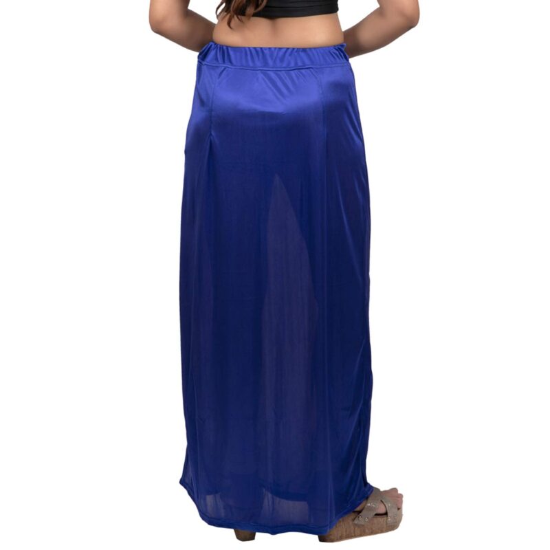 Indian Saree's Petticoat for Women Silk Satin Underskirt Solid Inner Wear - Image 3