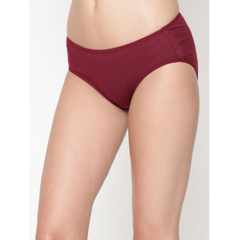 Comfy  Snazzy Way Women's Best Fitting Plus Size Maroon Cotton Panties(Pkt of 2) - Image 3