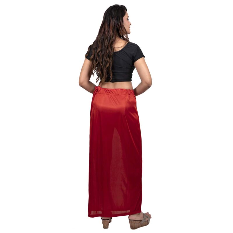 Women's Glimmering silk Stretchable Underskirt for Sarees - Image 3