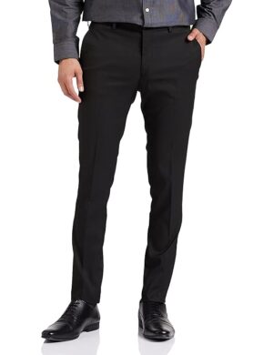 Men's Stretchable Formal Black Pants