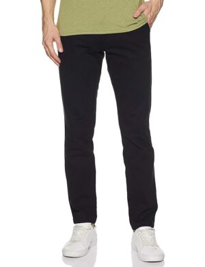 Men Casual Cotton Black Pants