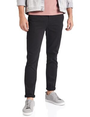 Men Casual Cotton Jade Black Pants