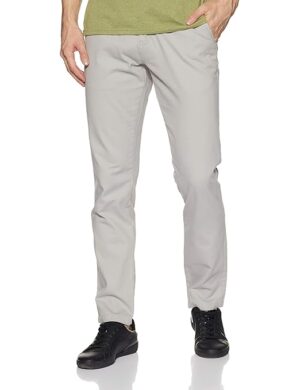 Men Casual Cotton Slate Grey Pants
