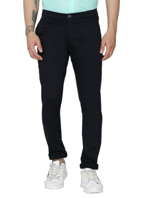 Men's Soft Cotton Navy Blue Pant