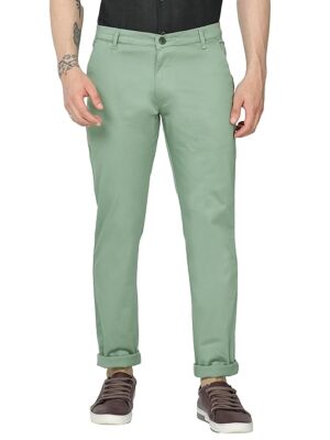 Men's Soft Cotton Light Green Pant