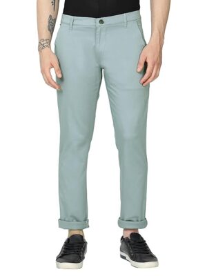 Men's Soft Cotton Pastel Blue Pant