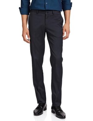 Men's Stretchable Formal Midnight Blue Pants
