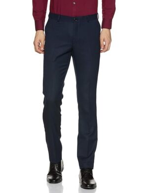 Men's Stretchable Formal Light Navy Pants