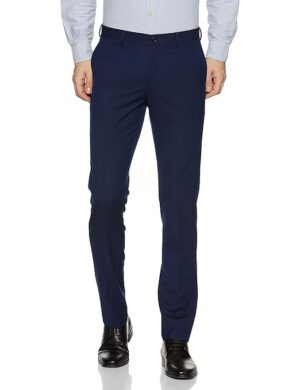 Men's Stretchable Formal Royal Blue Pants