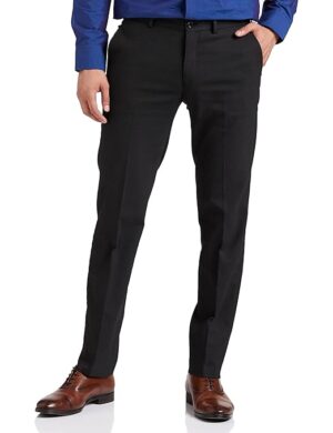 Men's Stretchable Formal Dark Grey Pants