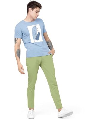 Men Plain Regular Fit Parrot Pant