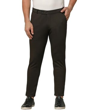 Men's Regular Fit Causal Brown Trouser