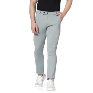 Men's Regular Fit Causal Grey Trouser