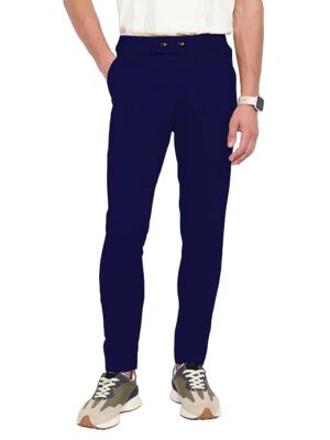 Men Regular Casual Navy Blue  Pants