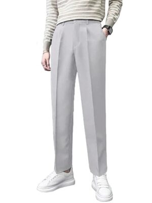 Men Formal Korean Grey Pant