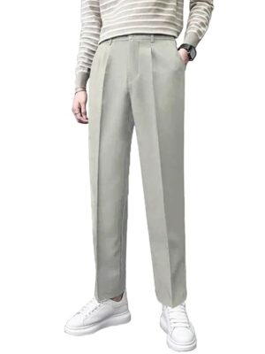 Men Formal Korean Light Green Pant