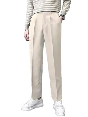 Men Formal Korean Light Grey Pant
