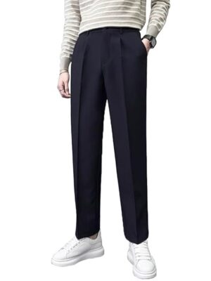 Men Formal Korean Navy Blue Pant