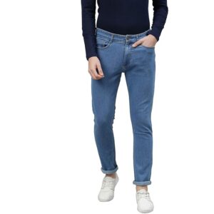 Stylish Men's Blue Stretchable Slim Fit Jeans