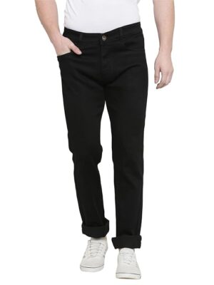 Black Comfortable Stretchable Casual Denim Jeans
