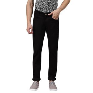 Black Men's Slim Fit Stretchable Jeans