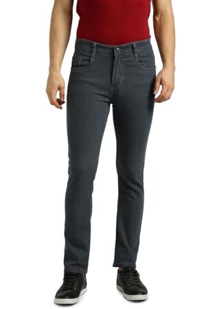 Fashion Men's Grey Slim Fit Denim Jeans
