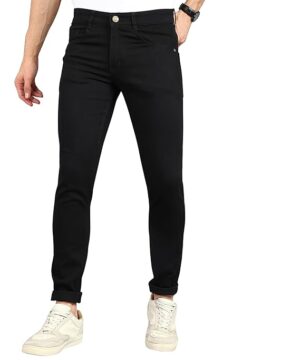 Black Men's Slim Fit Stretchable Jeans