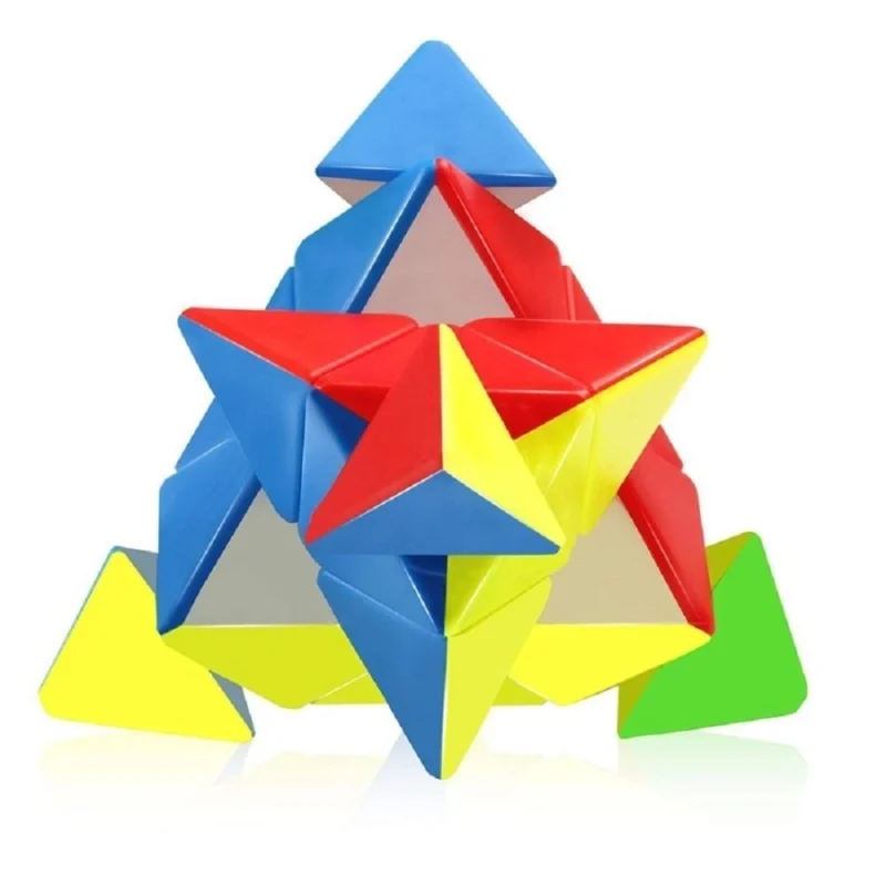 Pyramid Cube 3x3 High Speed Stickerless Triangle Pyraminx Puzzle Cube  | Plastic | Creative Toys | 5+ Years - Image 2