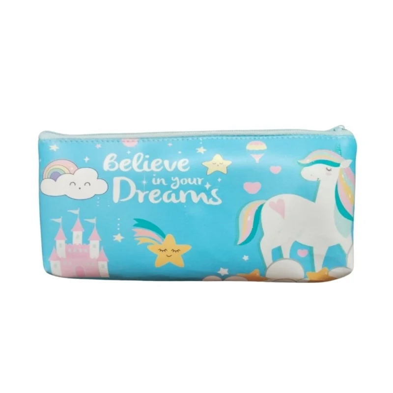 Pack Of_2 Pencil Poch -  Belive in Your Dream |   Canvas  |   Stationery | 3+ Years