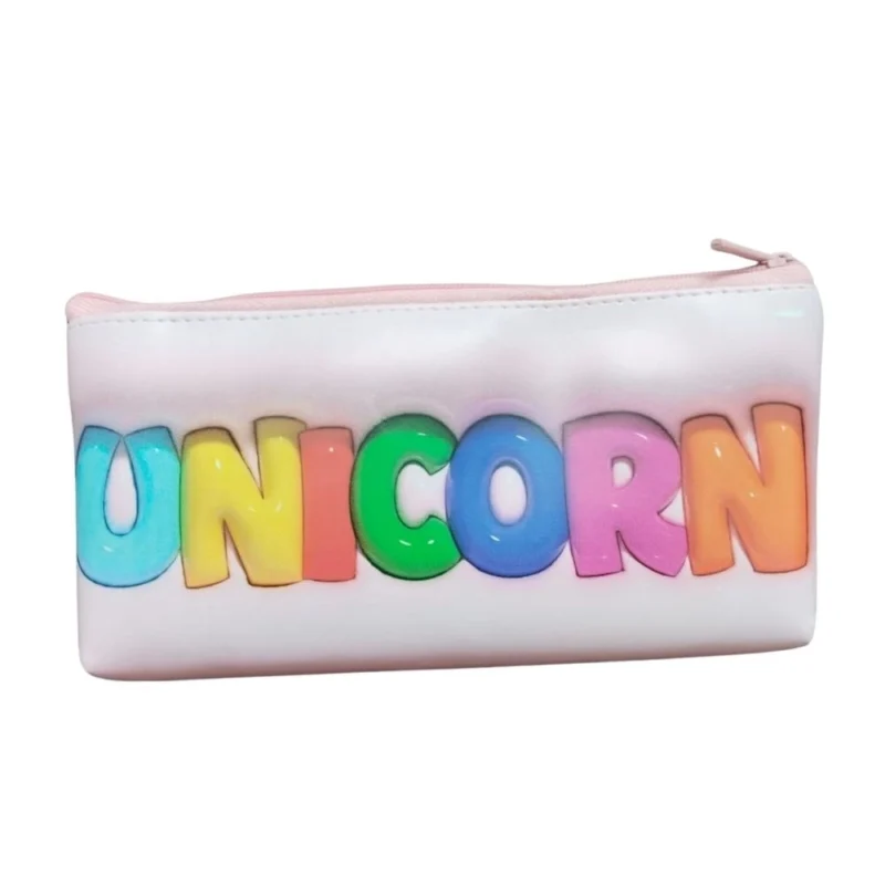Unicorn Pencil Pouch |   Canvas  |   Stationery | 3+ Years - Image 2