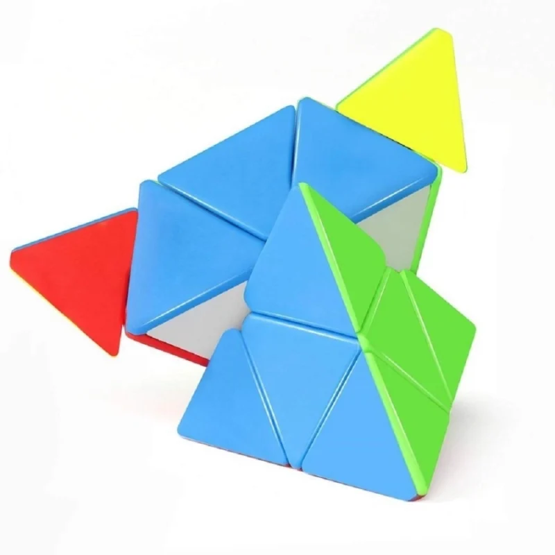Pyramid Cube 3x3 High Speed Stickerless Triangle Pyraminx Puzzle Cube  | Plastic | Creative Toys | 5+ Years - Image 3