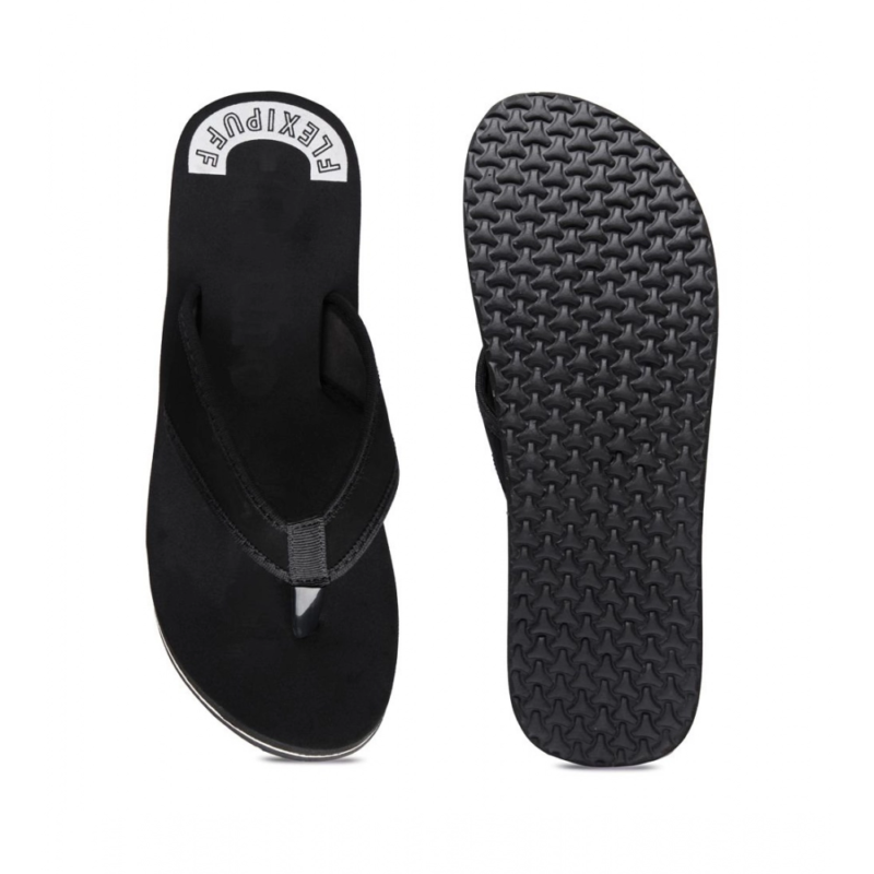 Generic Unisex Rubber Lightweight and Soft Women Slippers for a Cozy Step (Black) - Image 5