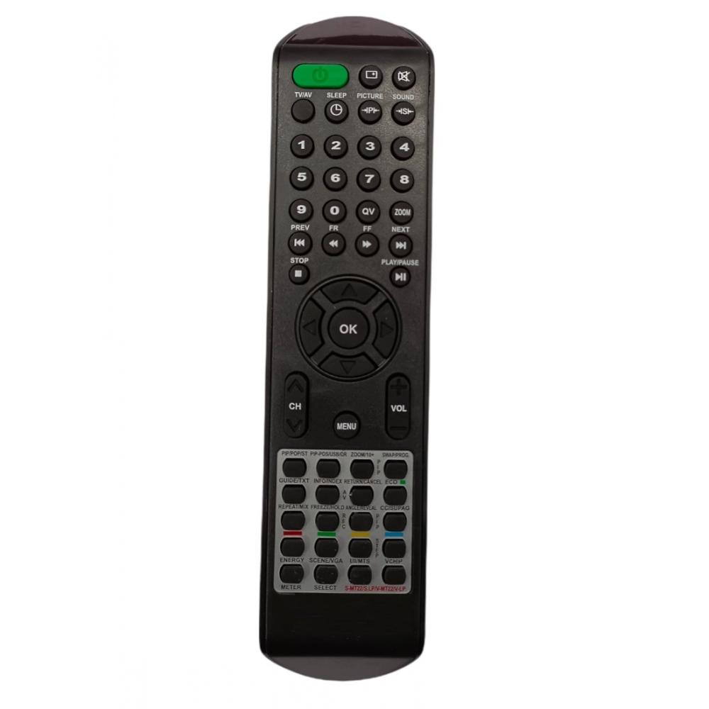 Generic LCD_LED Remote No. SMT 22, Compatible With SANSUI LCD_LED TV Remote Control_Old Remote Functions Must Be Exactly Same (Color:Multi)