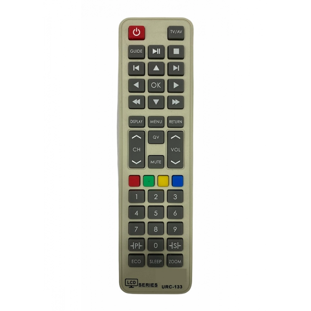 Generic LCD_LED Remote No. URC 133, Compatible With SANSUI LCD_LED TV Remote Control_Old Remote Functions Must Be Exactly Same (Color:Multi)