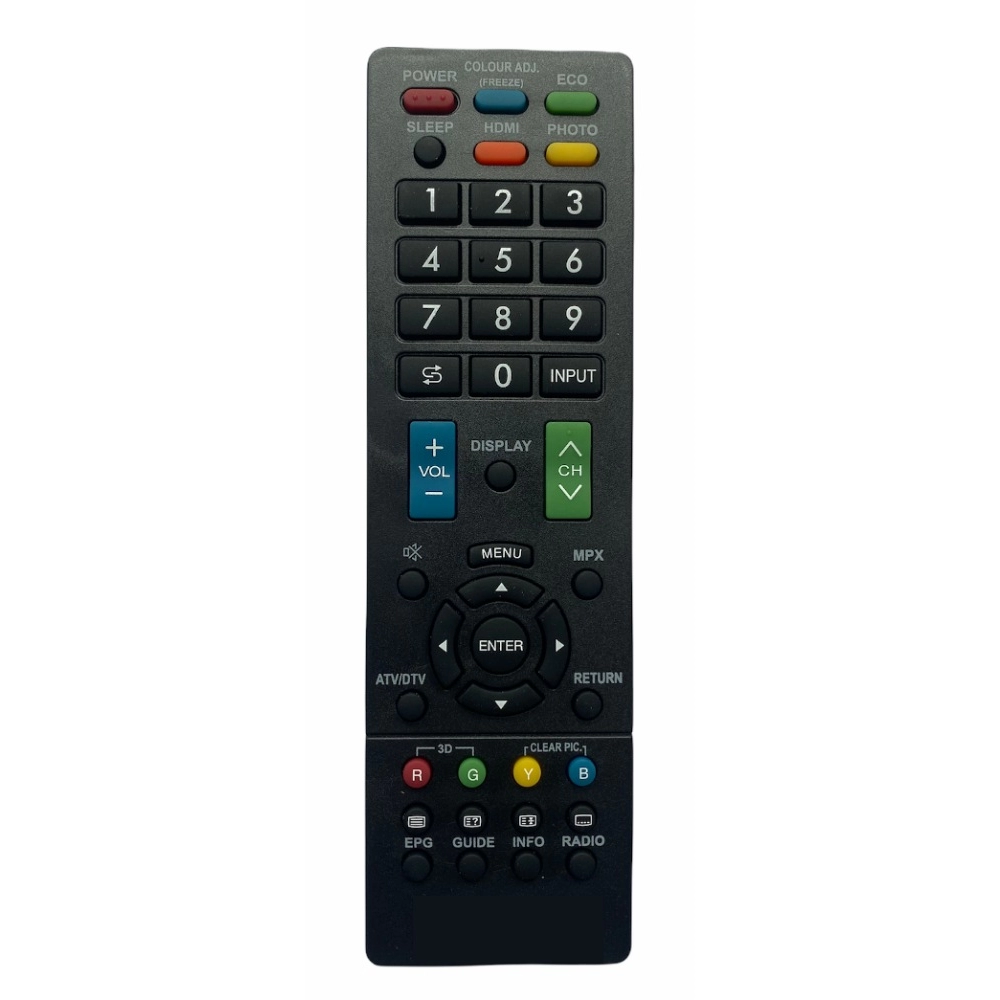 Generic LCD/LED Remote, Compatible with Sharp LCD/LED TV Remote Control (Exactly Same Remote will Only Work)