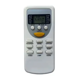 Generic AC Remote No.49 No Backlight Videocon AC Remote Control (White)